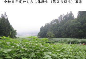 【福島県昭和村】令和8年度 からむし体験生（第33期）募集のご案内
